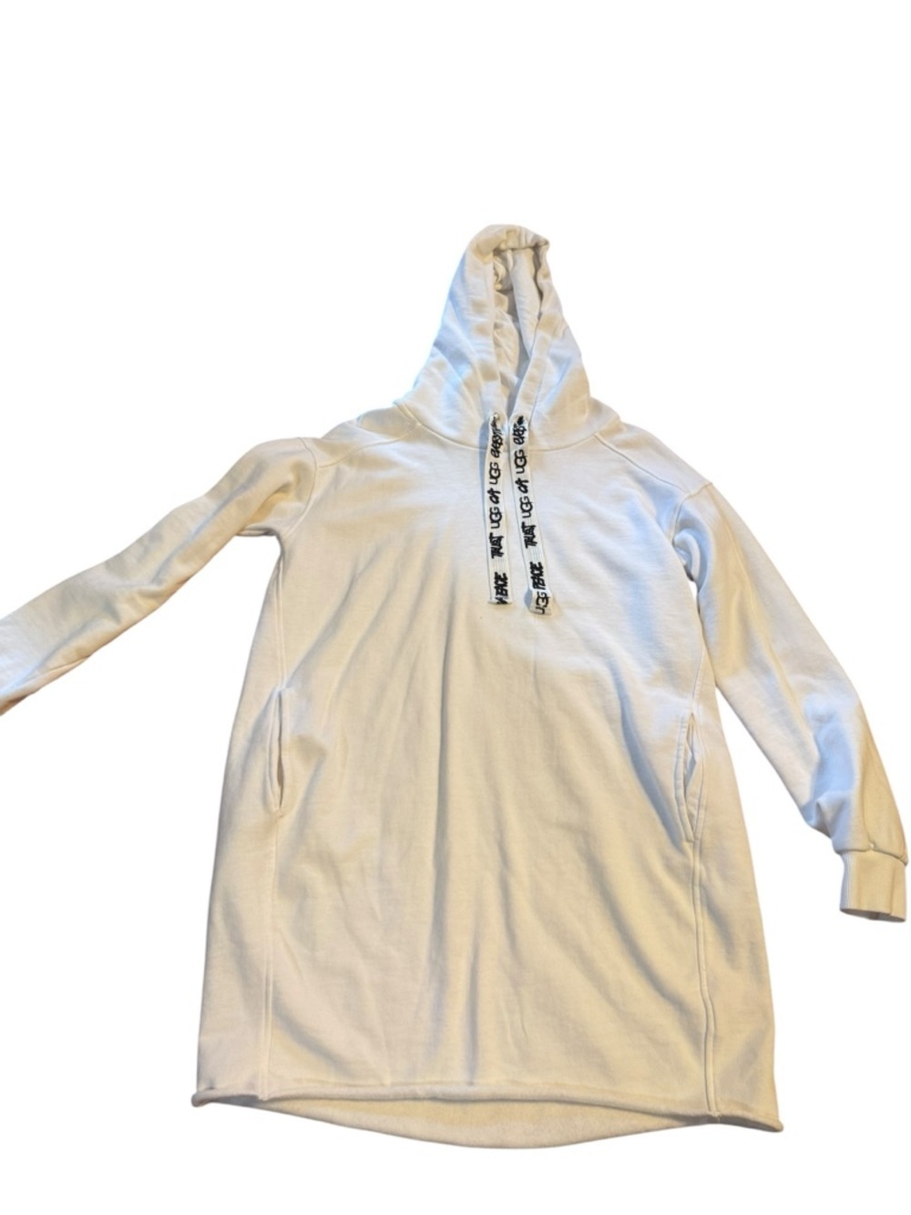 UGG white Hooded Pullover with Branded Tag